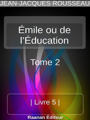cover image of Émile ou de l'Éducation 2